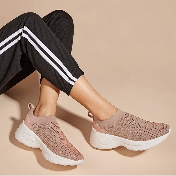 Women Holographic Metallic Chunky Sneaker Platform Walking Athletic Shoes - Picture 5 of 5